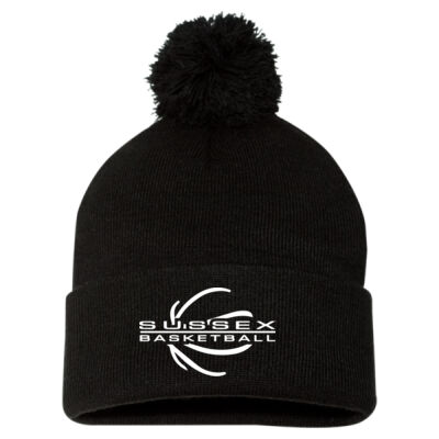 Pom-Pom Knit Touque *Embroidered Logo* Thumbnail